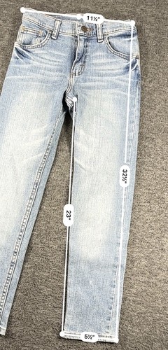 Wrangler Boys Light Wash Jeans 10 Slim Adjustable Waist 5WRBWKY - Picture 15 of 15