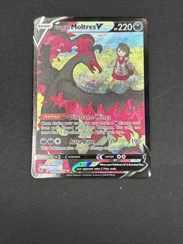 Galarian Moltres V TG20/TG30 Swsh10: Astral Radiance Trainer Gallery Holo
