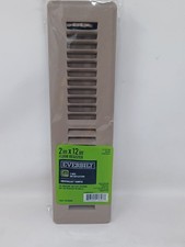 1 Everbilt 322 959 2" x 12" Floor Register brown Paintable