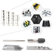 M3-M6 Machine Screw Metric Tap Reamer T-Handle Wrench Twist Drill Bit Set BI656