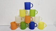 10 KOZIOL hard Plastic Cups W Handles