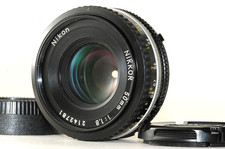 Nikon Nikkor Ai-S 50mm f/1.8 Manual Pancake FX Prime Lens w/Cap From Japan
