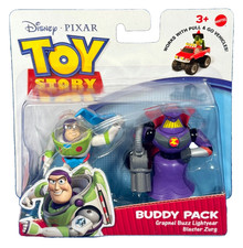 RARA figura Blaster Zurg & Grapnel Buzz Lightyear Toy Story BUDDY PACK SPEDIZIONE GRATUITA
