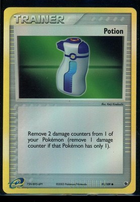 POKEMON POTION 91/109 REVERSE HOLO COMMON RUBY & SAPPHIRE | LP