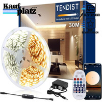 LED Strip 30M Dimmbar Warmweiß 3000K Kaltweiß 6500K Beleuchtung Lichtband