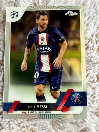 2022-23 Topps Chrome UEFA Soccer Lionel Messi #1 PSG 🔥