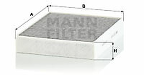 MANN-FILTER Cuk 25 001 Filter, Innenraumluft FüR Alpina, Bmw, Bmw (Brilliance)-image