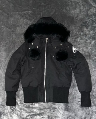 Moose Knuckles Women's Ballistic Bomber Jacket Black Size small