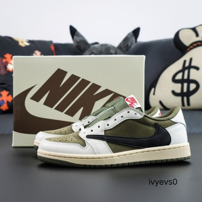 Travis Scott x AJ1 Low OG ''Medium Olive'' Men's DM7866-20
