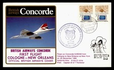 DR WHO 1984 GERMANY FIRST FLIGHT CONCORDE BA KOLN TO NEW ORLEANS LA USA M68375