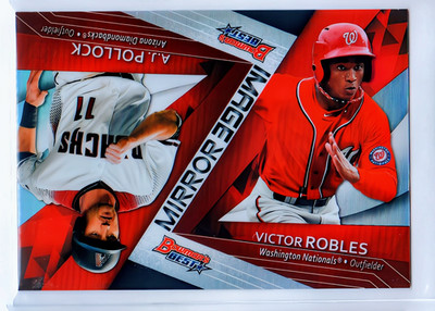 2017 Bowman's Best Mirror Image #MI6 A.J. Pollock, Victor Robles Refractor RC R2