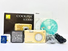 Extremely Complete With Accessories Nikon Coolpix S3300 Gold