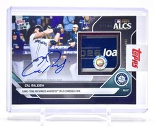 2025 Topps Now Cal Raleigh Auto Playoff Game-...