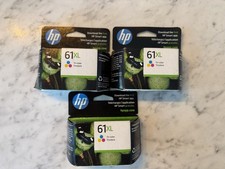 HP 61XL Tri-Color Ink Cartridge Expired. 3 Pack. New