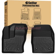 1stRow Floor Mats Liner TPE For 2014-2021 Ford Transit Connect All-Weather 2Pcs