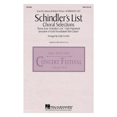 Hal Leonard Schindler's List (Choral Selections) SATB