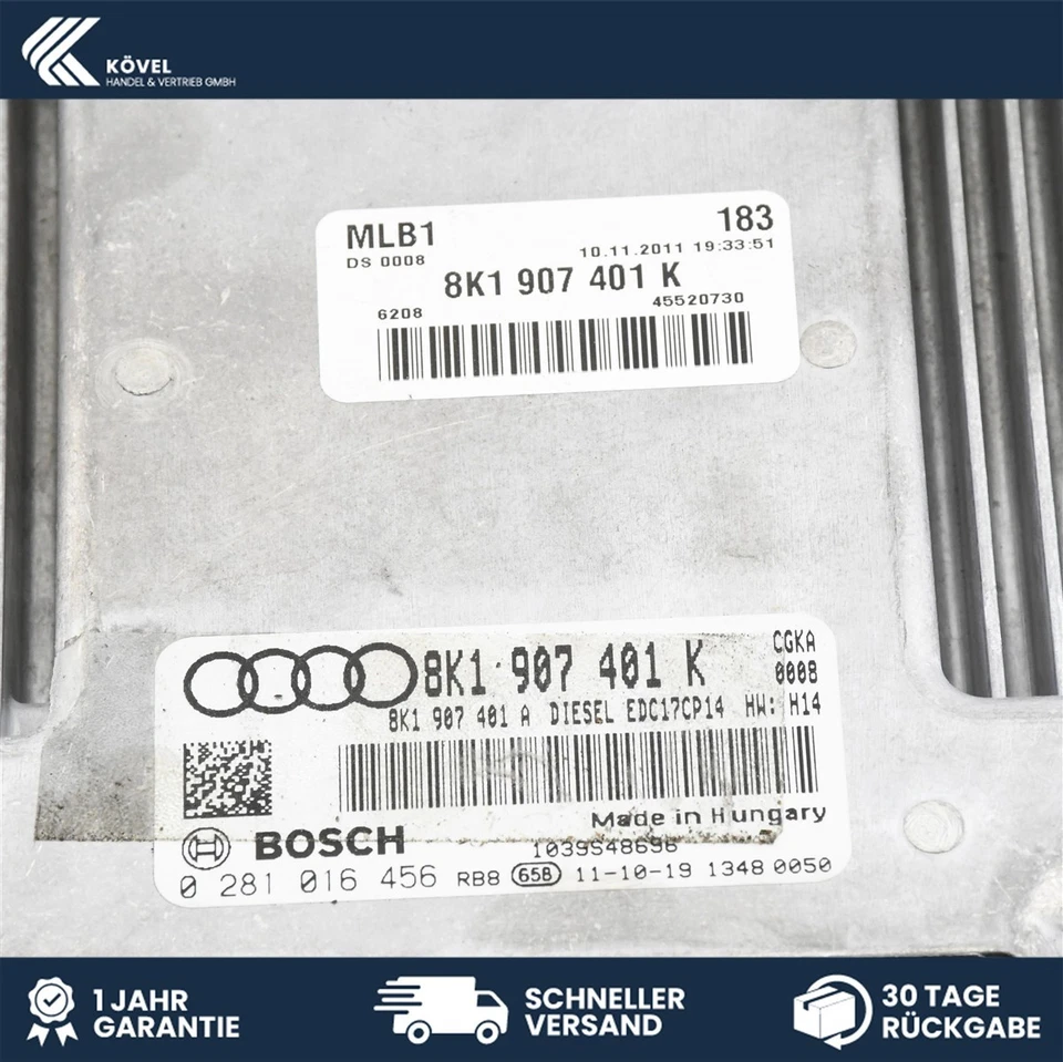 Centralina Motore ECU Audi A4 8K / B8 2.7 TDI 8K1907401K - Immagine 2 di 3