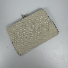 Vintage Beaded Pearl Clutch Purse 1950s Made in Japan NEW