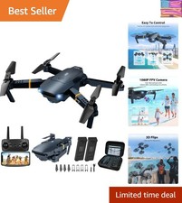 Drones with Camera for Adults Kids, Foldable RC Quadcopter, Helicopter Toys, ...