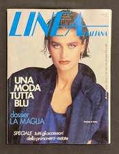 LINEA ITALIANA italian fashion magazine 1984 n.154 Versace Missoni Deauville