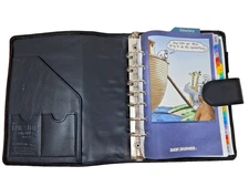 Franklin Covey Day Runner Black Classic Planner Organizer Binder 7~1.5" Snap