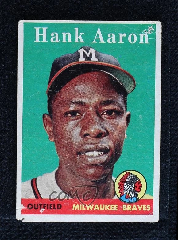 Hank Aaron 1958 Season Baseball Sports Trading Cards & Accessories