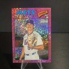 Topps 2026 Heritage Chrome Pink Sparkle Rookie Brandon Sproat #118 Mets