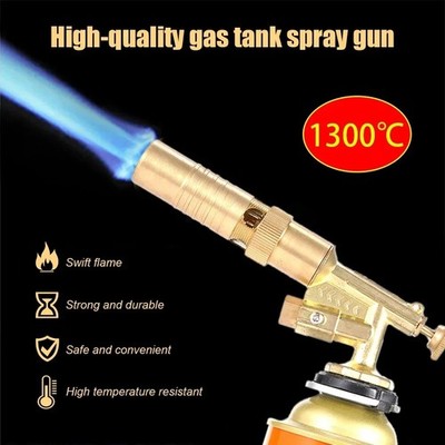 Gas Torch Welding Burner Copper Flame Gun Auto Ignition Kitchen BBQ Baking ToolV