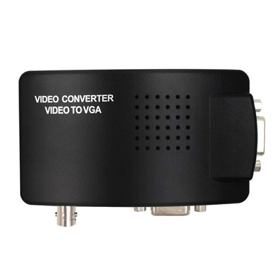 Portable BNC to VGA Video Converter Composite SVideo Input PC VGA Out