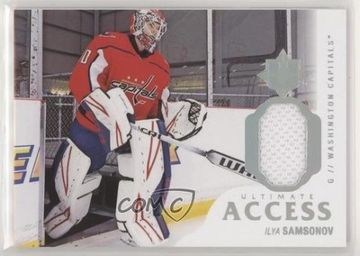 2018 Upper Deck Ultimate Collection Access Tier 1 Ilya Samsonov Rookie RC 0nr3