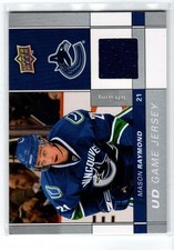 2009-10 Upper Deck Game Jerseys #GJMR Mason Raymond