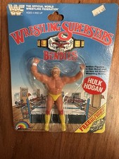 WWF 1985 Wrestling Superstars Bendies Hulk Hogan Figure MOC Sealed Carded FREESH