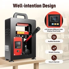 NEW 5 Ton Hydraulic Heat Press Machine 900W with Dual 4.7"x2.4" Heated Plates US