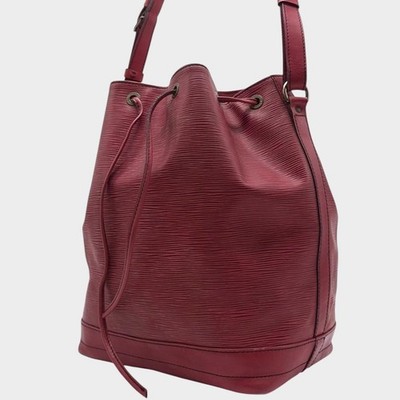 Louis Vuitton Petit Noé Schultertasche Rot Leder Epi