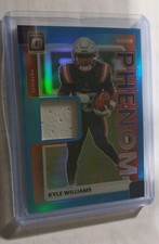 2025 Donruss Optic Rookie Kyle Williams Blue Rookie Phenom Patch -Patriots!