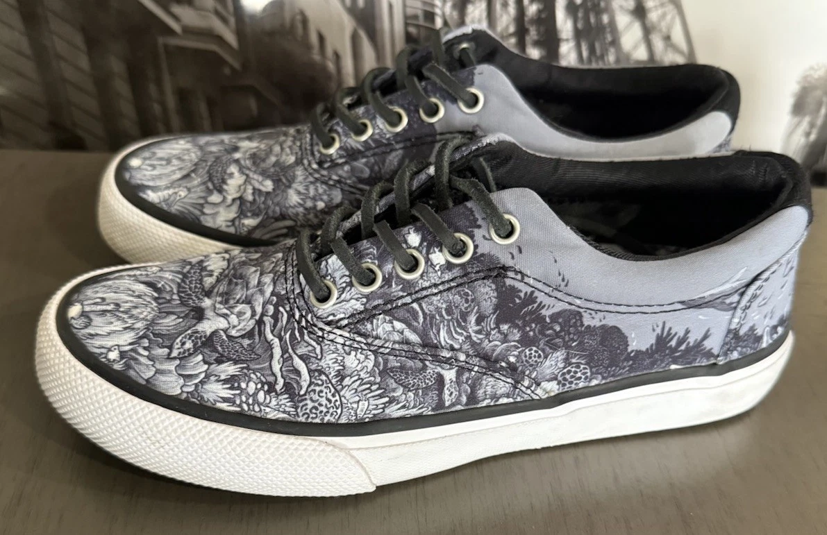 Sperry X Kerby STS24459 Size 4 Sea Turtle design Multicolor Limited Edition
