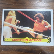 1985 Topps WWF Giants In Action #48 Andre the Giant Big John Studd