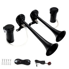 Train Horn for Truck Dual Trumpet Air Horn kit with Compressors 12V 178dB Loud