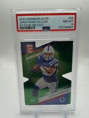 2023 Donruss Elite - Jonathan Taylor Status Die Cut 4/5 PSA 8 🔥