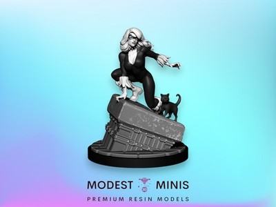 La Chatte Noir - 32mm - 40mm Mini | Crisis Protocol Proxy | C27