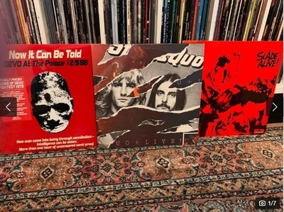 Status Quo Live + Slade Alive + Devo live at the Palace LP Vinyl