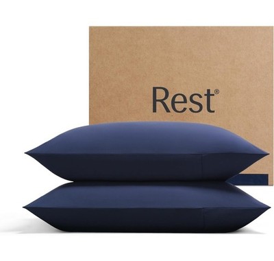 Rest Evercool Cooling Pillowcases Standard 19 X29  In Midnight Blue Brand New 