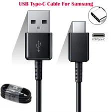 USB Type C Cable Fast Charging For Samsung Series Galaxy S20 S10 S9 S8 Plus 1M