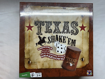 Texas Shake'Em - Dice-Slinging Poker Shakedown! Brand New