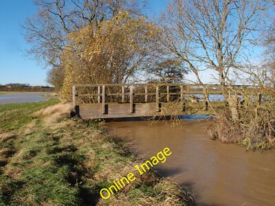 Foto 12x8 Der Alconbury Bach in vollem Fluss Little Gidding c2012