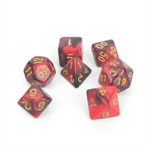 Dungeons & Dragons MTG Polyhedral Game Dice 42 PCS 6 Set RPG DND MTG D4-D20 USA - Picture 8 of 12
