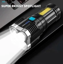 High Power LED Flashlight Rechargeable With 4 Lamp Beads and 4 Lighting Mode