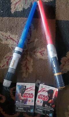 Star Wars Lightsaber Lot JEDI & SITH Apprentice Disney Hasbro 25'' Extendable NW 