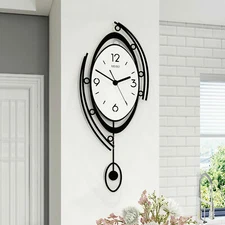 Large Nordic Wall Round Clock 3D Creative Clocks Wall Home Living Room Decor