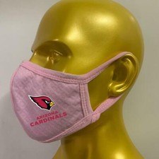 Pink Arizona Cardinals Face Mask For Kids- 100 Cotton - Double Layer